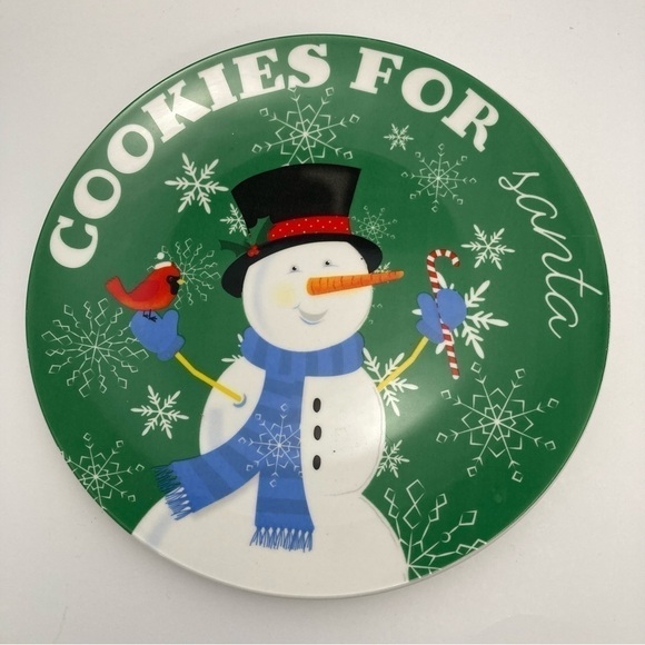 Royal Norfolk Cookies for Santa snowman plate - Picture 1 of 3